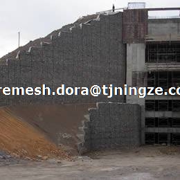 Gabion Retaining Wall Erection and Calculation Stages